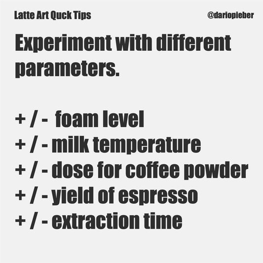 Latte Art Quick Tips #001